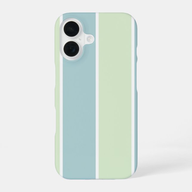 Soft Color Vertical Stripe Pattern Design iPhone Case (Back)