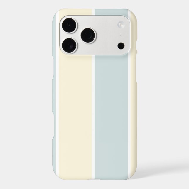 Soft Color Vertical Stripe Pattern Design iPhone Case (Back)