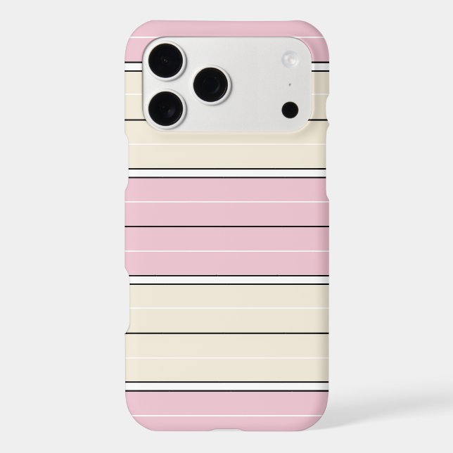 Soft Color Vertical Stripe Pattern Design iPhone Case (Back)