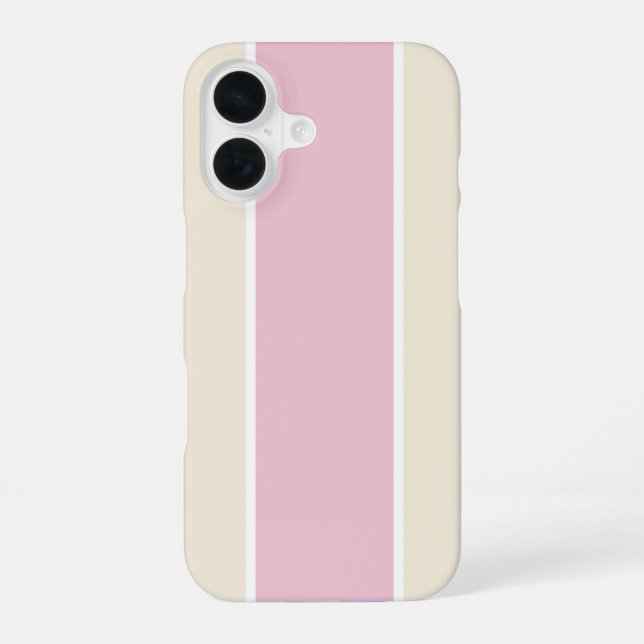 Soft Color Vertical Stripe Pattern Design iPhone Case (Back)