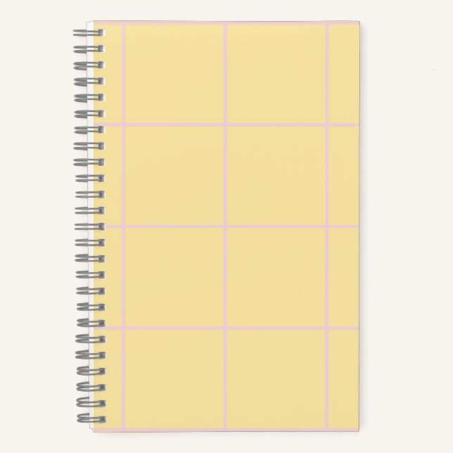 Soft Color Vertical Stripe Pattern Design Notebook (Front)