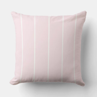 Soft Color Vertical Stripe Pattern Design Throw Pillow