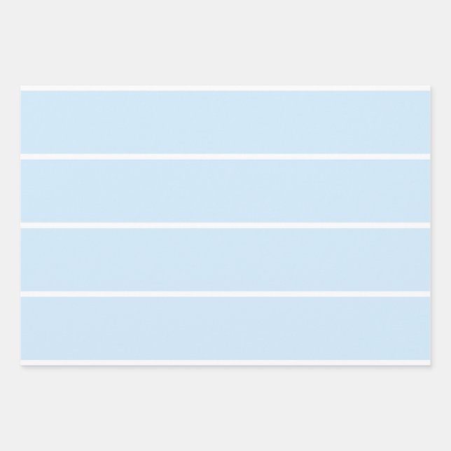 Soft Color Vertical Stripe Pattern Design Wrapping Paper Sheets (Front)