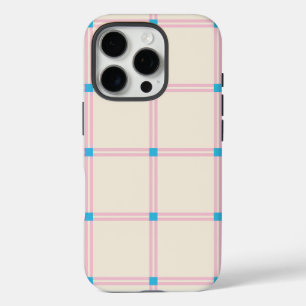 Soft Color Vertical Stripe Pattern Point Design iPhone 16 Pro Case