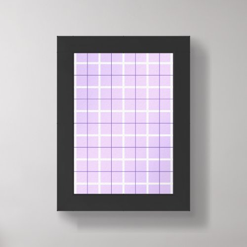Soft Color Vertical Stripe Pattern Point Design Framed Art