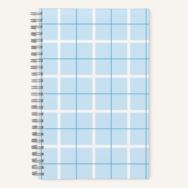 Soft Color Vertical Stripe Pattern Point Design Notebook (Front)