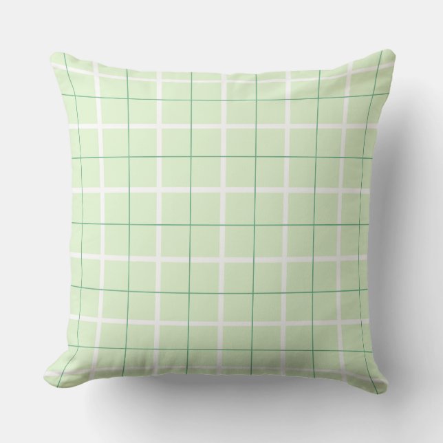 Soft Color Vertical Stripe Pattern Point Design Throw Pillow (Front)