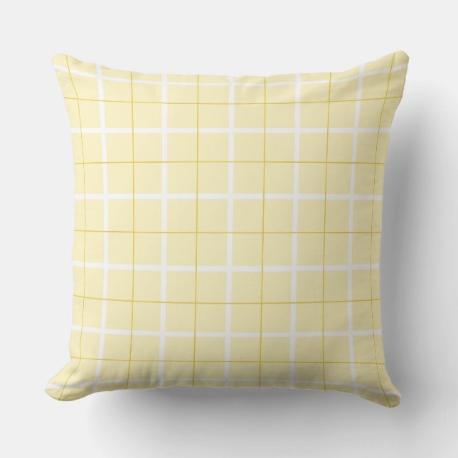 Soft Color Vertical Stripe Pattern Point Design  Throw Pillow (Front)