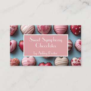 soft colored chocolates Patisserie Business Card