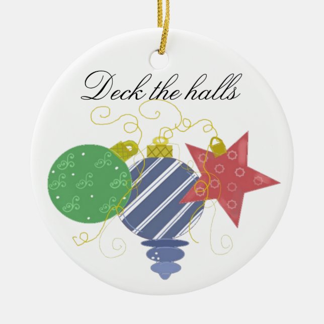 Soft Colored Christmas Decorations (Front)