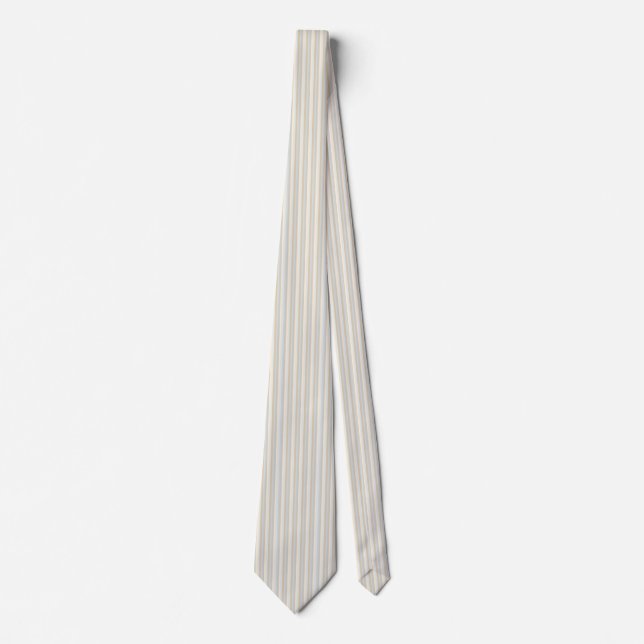 Soft Colored Grays Vertical Stripes Pattern Tie (Front)