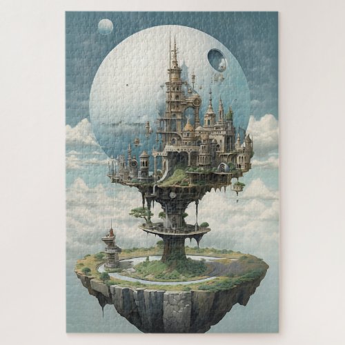 Soft colored Surreal Fantasy world Jigsaw Puzzle