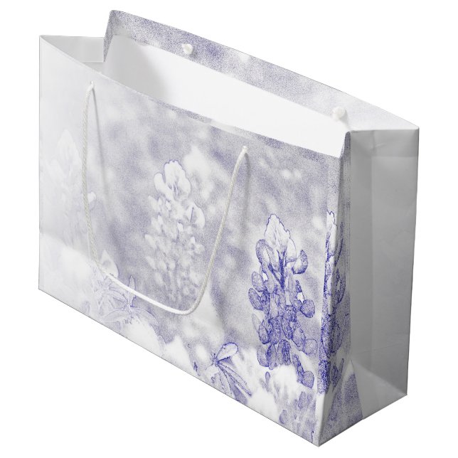 Soft Colors Bluebonnet Large Gift Bag (Front Angled)