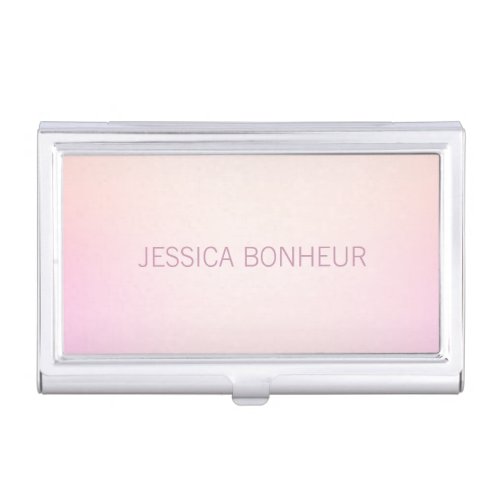 Soft Colors Fading Ombre Business Card Case