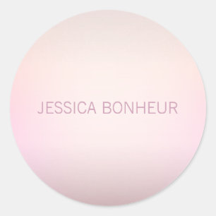 Soft Colors Fading Ombre Classic Round Sticker