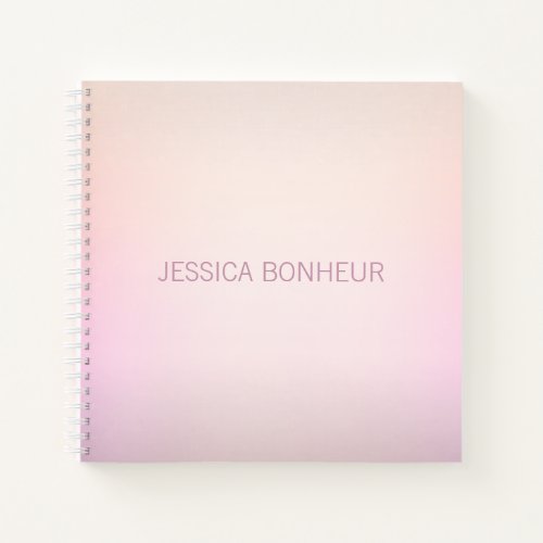 Soft Colors Fading Ombre Notebook