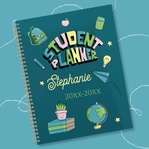 Soft Colors Hand Drawn Student Planner
