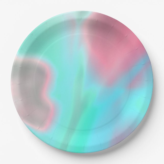 Soft Colors Paper Plate (Front)