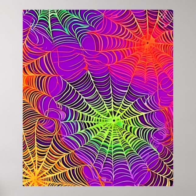 Soft Colors: Spiderweb Art Poster (Front)