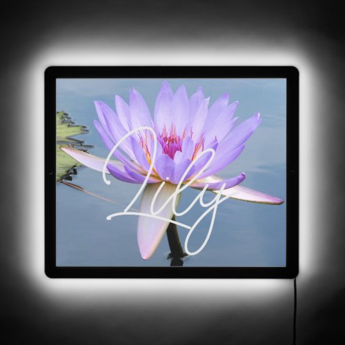 Soft Colors Water Lily LED Sign