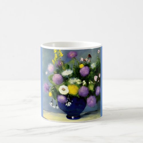 Soft Colour Flower Vase Print Coffee Mug