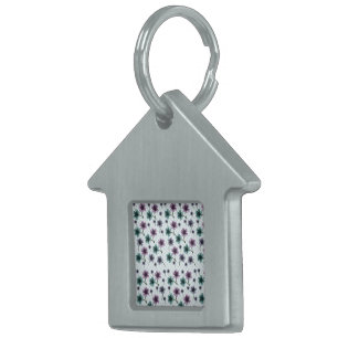 Soft Cottagecore Floral Pattern   Pastel Aesthetic Pet ID Tag