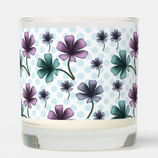 Soft Cottagecore Floral Pattern | Pastel Aesthetic Scented Candle