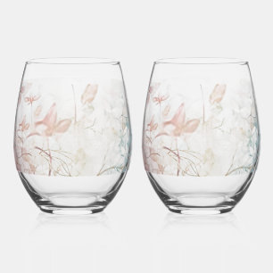 Soft Cotton Stemless Wine Glass Set