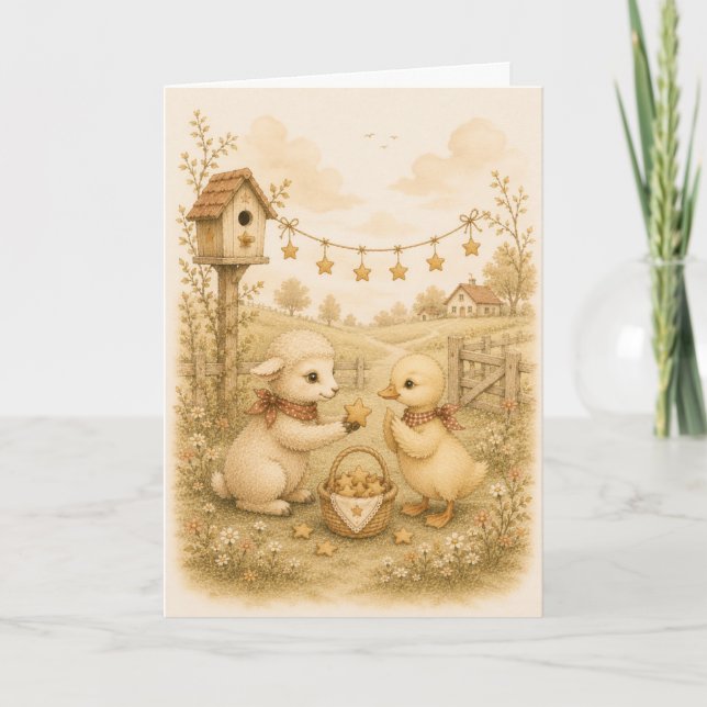 Soft Countryside Greeting  Card (Front)