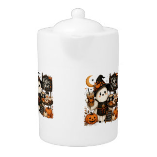 Soft cozy crewneck Haloween Teapot