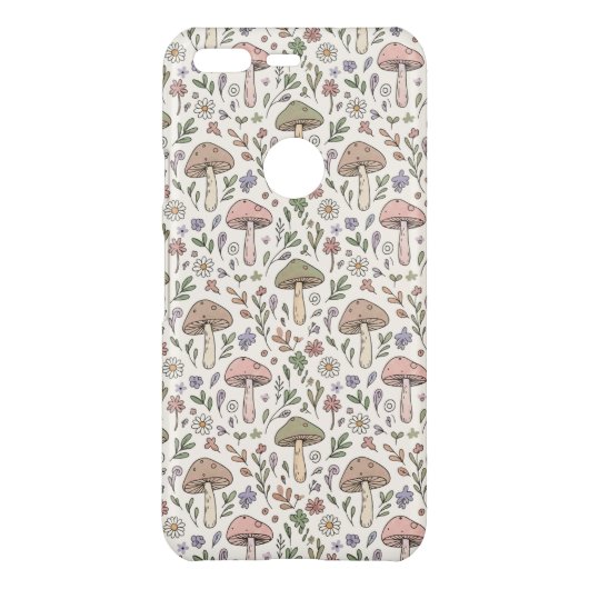 Soft Cream Fungi Pattern Uncommon Google Pixel Case (Back)