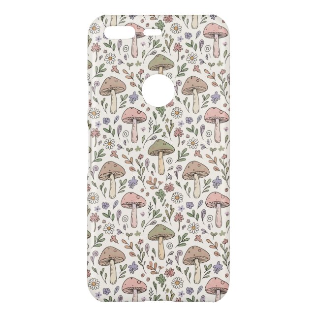 Soft Cream Fungi Pattern Uncommon Google Pixel Case (Back)