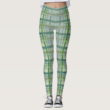 Soft Cutting Revisited Tartan 2 Leggings by plurals at Zazzle