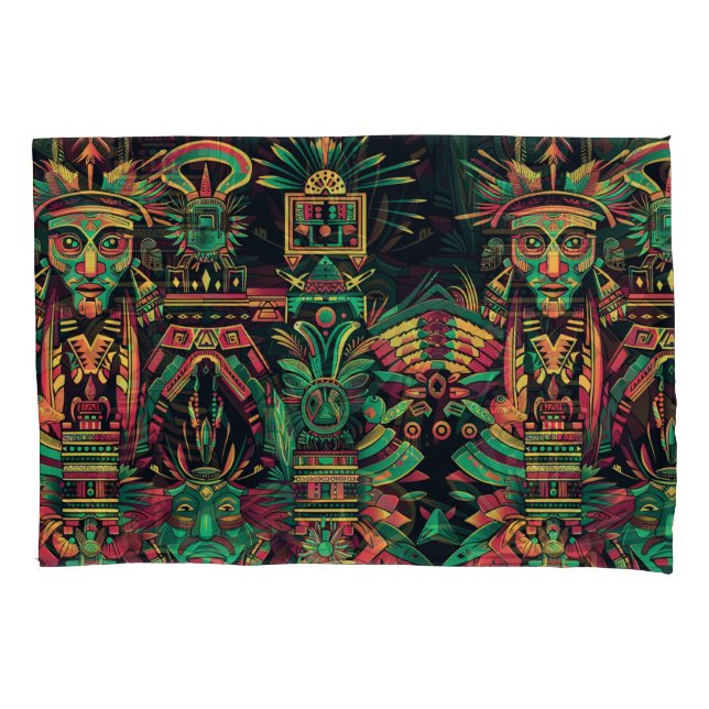 Soft Cyan "Ancestral Paradigm" Cozy Standard Pillo Pillow Case (Front)