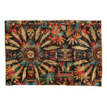 Soft Cyan "Aztec Dream" Standard Pillowcase