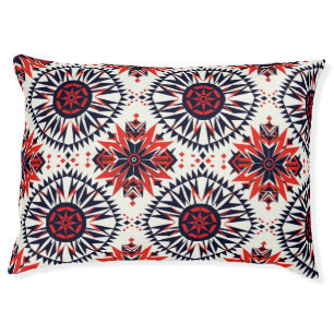 Soft Cyan "Cosmic Interlock" Plush Dog Rest Space Pet Bed