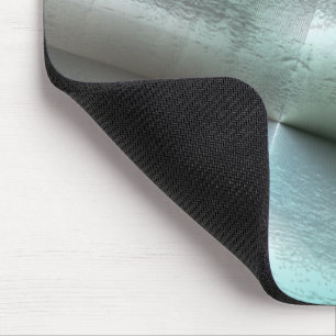 Soft cyan gray rocky texture with digital details mouse pad