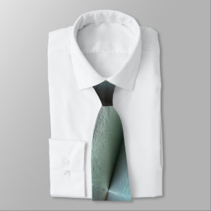 Soft cyan gray rocky texture with digital details neck tie