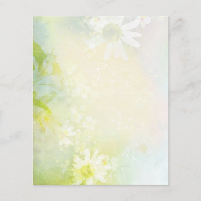 Soft daisies scrapbook background (Front)