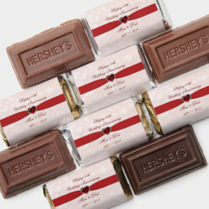 Soft Damask 40th Wedding Anniversary Hershey's Miniatures