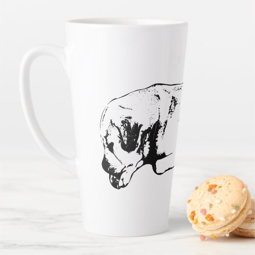 Soft Day, Dog at Ease Latte Mug