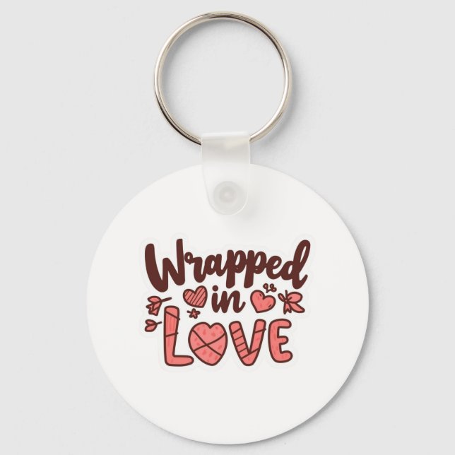 soft december magic - holiday  keychain (Front)