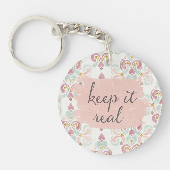 Soft Deco III | Keep It Real Keychain (Front)