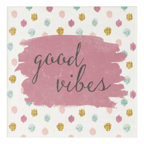 Soft Deco IV  Good Vibes Acrylic Print