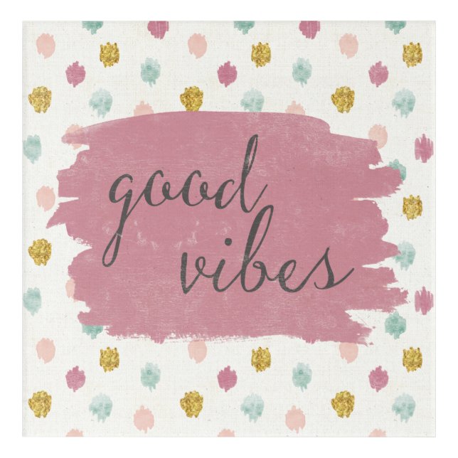 Soft Deco IV | Good Vibes Acrylic Print (Front)