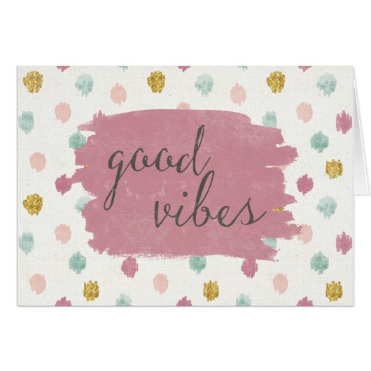 Soft Deco IV | Good Vibes Cards (Front Horizontal)