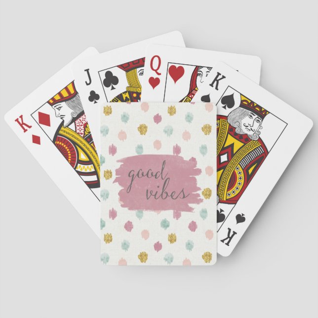 Soft Deco IV | Good Vibes Poker Cards (Back)