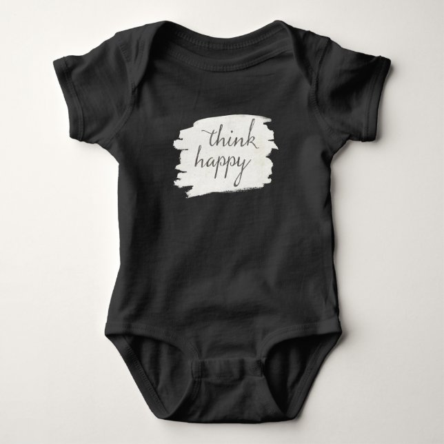 Soft Deco V | Think Happy Baby Bodysuit (Front)