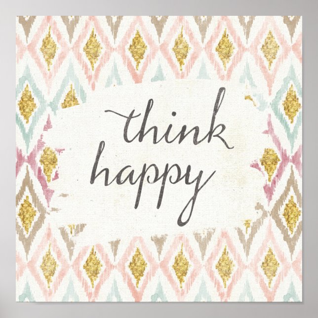 Soft Deco V | Think Happy Poster (Front)