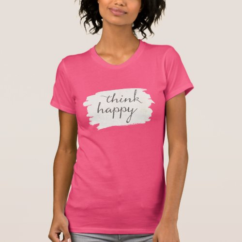 Soft Deco V  Think Happy T_Shirt